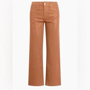 Hudson Rosie tobacco brown coated denim size 27